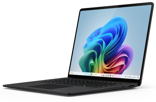 Microsoft Surface Laptop | Copilot+ PC | Ecran Tactile 15” | Snapdragon® X Elite | 16Go RAM | SSD 512Go| Dernier Modèle, 7ème Edition | Noir