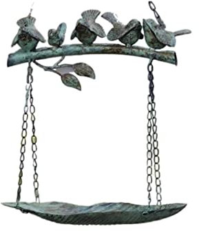 Mangeoire Oiseaux Exterieur Mangeoire À Oiseaux Suspendue pour Oiseaux De Compagnie Cour De La Villa Mangeoire pour Oiseaux (Color : Grün, Size : 30 * 18 * 60cm)