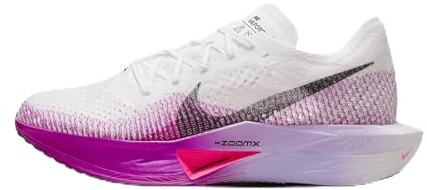 Nike Vaporfly 3 - Zapatillas de carreras para mujer, Blanco/morado vívido/morado, 38.5 EU