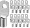 Flintronic 20Pcs Tinned Copper Terminals Connectors, SC10-8 Ring Terminal Connectors Set, Battery Cable Ends Lugs, Bolt Hole Crimp Terminals Connector for Electric, Auto, Boat, Car