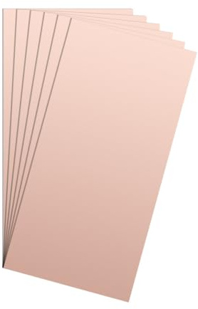PATIKIL 4x8 Zoll Doppelseitige Kupferkaschierte Leiterplatte PCB 6 Stück 2mm Stärke FR4 Kupferbeschichtete Universelle Schaltungsprototypenplatine Für Ätz DIY PCB Kit