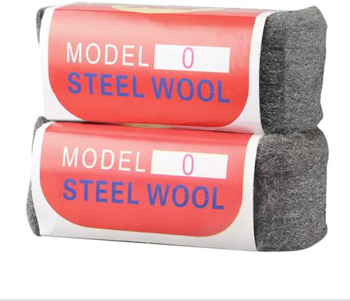 Stahlwolle, 2 Stück 0 Stahlwolle, Einfach Zu Schneiden, Polieren, Reinigung von Kunststoffjalousien, Zum Füllen von Löchern und Rissen in Wänden, für Räume, Garagen
