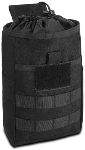 VKINGBOR Foldable Outdoor Portable First aid kit Nylon Tactical Multifunctional Tent Sundries Storage Waist Bag Suitable for Outdoor Tactical Games