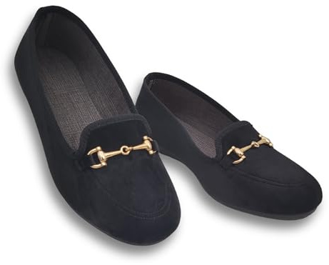 Le Parigine Eleganti Ballerine Donna da Casa, Friulane in Velluto Invernali, Ciabatte Basse e Chiuse, Produzione Artigianale (Nero, Sistema Taglie Calzature EU, Adulto, Donna, Numero, Media, 40)