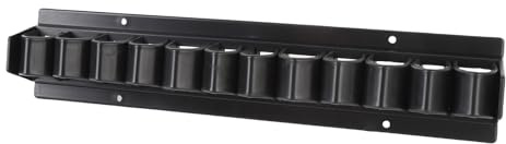 Drfeify Porta del Portabricchiere, Organizzatore di Fruste Addominali Montato a Parete per Sala da Tack - Tiene Fino a 12 Colture da Equitazione (Nero)