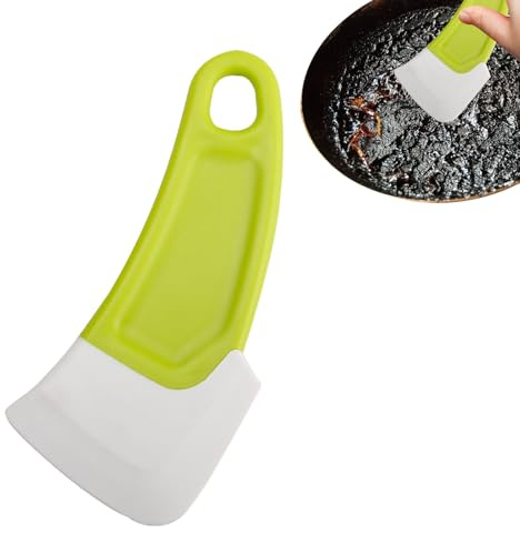 Raschietto in silicone per la pulizia delle padelle, antiaderente, multifunzione, per pentole, padelle e ciotole, raschietto resistente per cottura a forno, impasto, torte e pulizia della cucina