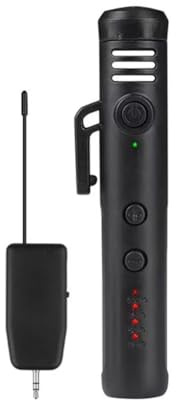 MOLERRI Microphone sans avec Adaptation Convertisseur 6,5 mm Microphone D'Enseignement à Suspension pour Enseignement en Extérieur Microphone de Diffusion en Direct