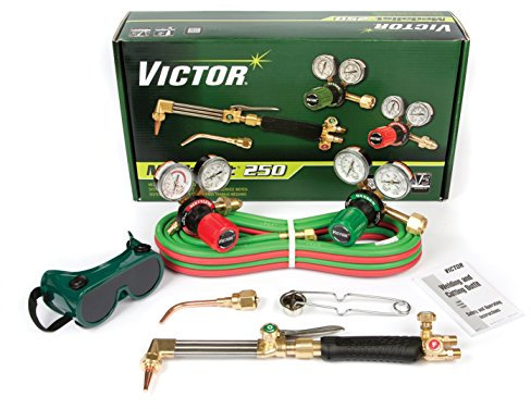 Victor Technologies 0384-2540 Medalist 250 System Medium Duty Cutting System, Acetylene Gas Service, G250-15-510 Fuel Gas Regulator