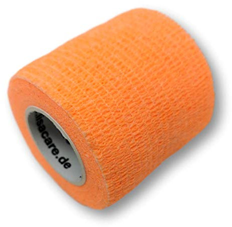 LisaCare, cohesive bandage, fixation bandage, self-adhesive, elastic, 5 cm wide, for human and animals, for sport riding