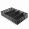 Lacor - 63491 - Cubertero RATTAN Polypropylen GN 1/1, 100% BPA-frei, verstärkter Chromrahmen, spülmaschinenfest, 53 x 32,5 x 9 cm, schwarz