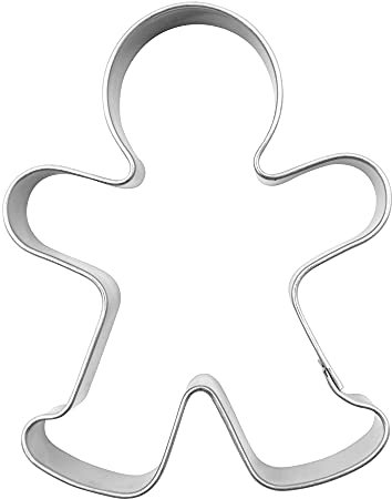 BekkiB - Ausstechform Lebkuchenmann/Junge - ca. 6,3 cm, Ausstecher aus Edelstahl zum Backen von Keksen und Plätzchen, spülmaschinengeeignet - 86