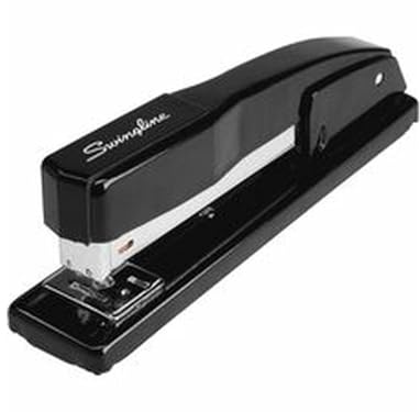 44401 ACCO Swingline Commercial Desk Stapler - 20 of 20lb Paper Sheets Capacity - 210 Staple Capacity - Full Strip - 1/4inch Staple Size - Black