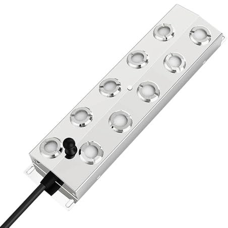 MATYASIGO 2/3/4/6/8/10/12 Head Ultrasonic Mist Maker Fogger Water Fountain Pond Fog Machine Square Atomizer Air Humidifier For Aquarium (10Head 45V)