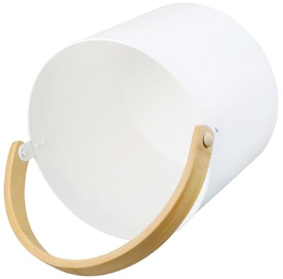 Aluminiumhink – matchande slev bastufat set, hink och slev kit, 7 l lyxig finsk bastu aluminium hink med långt handtag skedset, matchande slev bastu tunna bastu spa tillbehör