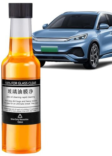 Dissolvant de film d'huile de verre, 150 ml puissant nettoyant pour vitres de voiture, détachant, dégraissant pour vitres de voiture, spray nettoyant pour vitres pour restaurer le verre