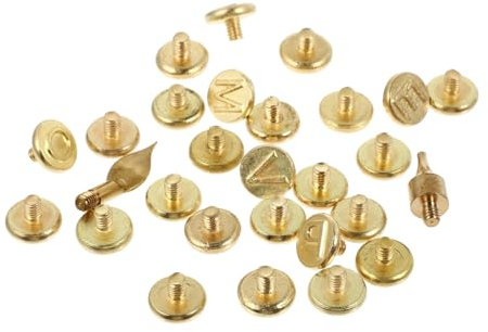 VILLCASE Set De Embouts De Pyrogravure Cuivre Pour Bois Lettres Alphabet Pour Soudure Et Gravure Diy Bois Cuir Et Liège Kit Outils Pour Marquage Chauffé Personnalisé