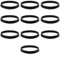 Sharelove 10pcs 40mm Rubber Washers for Plumbing, Practical Plumbing Fittings, Rubber Washer for 40mm Waste Pipe, for Family Hotels 1 1/2 Inch Drain Pipe Sink Odour Trap Siphon(Black)