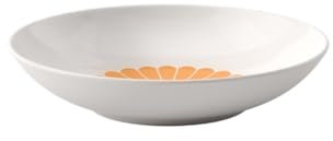 Villeroy & Boch - Fleur soleil piatto da pasta giallo, lavabile in lavastoviglie, utilizzabile in microonde, ciotola pasta, tagliatelle, insalate, piatto fondo, da pasta, arancione Porcellana Premium
