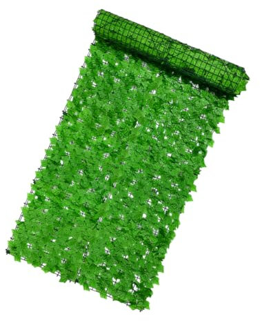 HANABASS Pantalla de Privacidad Artificial de Pared Verde Simulada para Jardín Valla Decorativa para Ocultación y Decoración Exterior