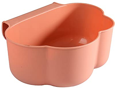 Poubelle de Cuisine Suspendue en Forme de Nuage, Corbeille à Déchets pour Restes de Nourriture et Épluchures de Légumes de Placard, Gadgets de Cuisine, Poubelle en Plastique de Récupération (Pink)