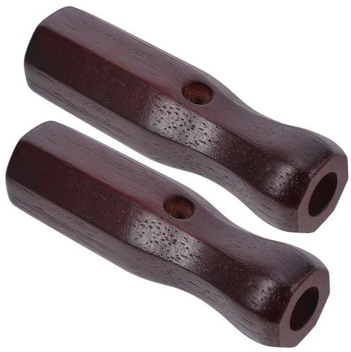 HANABASS 2 Pièces Poignées de Table Football Bois Octogonales Poignées de Remplacement Antidérapantes Accessoires Foot Bistrot Grip Confortable pour Jeux de Football de Table