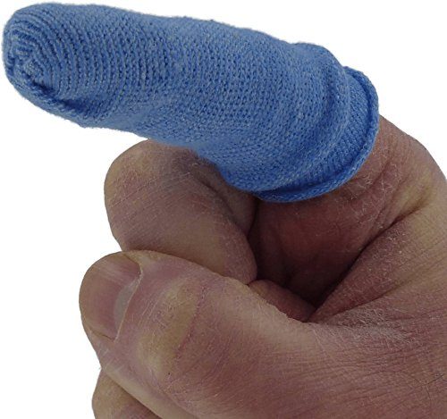 Safety First Aid Group Tubular Finger Bandage - Blue (Box of 6) D8042