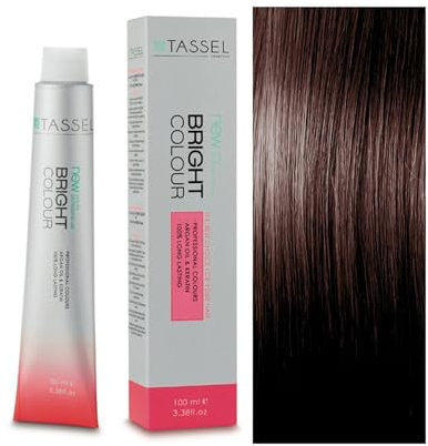 Tassel - Tinte Permanente Capilar Nº7.35 Rubio Medio Dorado Caoba - Mujer - 100 ml - Color Radiante y Profundo con Nutrición de Argán y Keratina