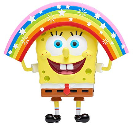 Auldey- Figurine de collection 20 cm - Masterpiece MEMES - Rainbow SpongeBob- EU691001
