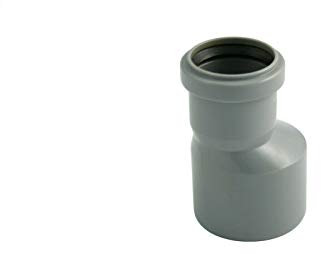 STEMAX-Wassertechnik Marley HT Abflussrohr Htr Reduziermuffe Übergangsrohr exzentrisch lang in unterschiedlichen Nennweiten, Größe: DN110/50