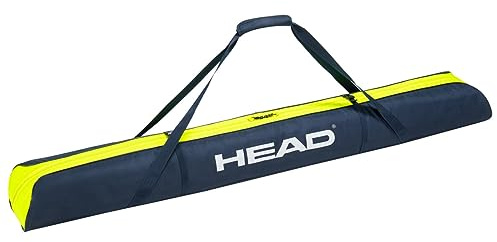 HEAD Unisex – vuxen dubbel skidväska skidväska, blå/gul, 175 cm