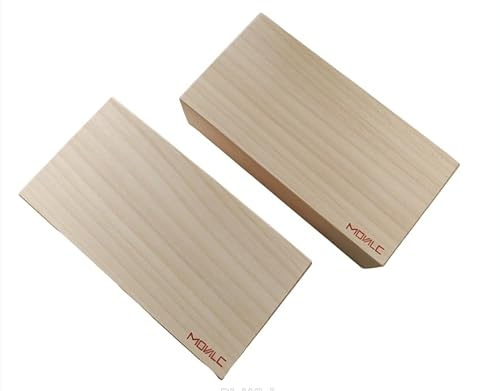 Pareja de bloques de madera (S) para ejercicios de rehabilitación, Yoga, Pilates o Calistenia (23 x 11.5 x 7)