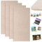 4 Stück Filz Pinnwand Korkplatte Bulletin Board - Pinnwand aus Kork mit Filz,43x20cm,Vision Board,kleines Anzeigebrett für Wände, Schmuck, Notizen, Sammlungen, Fotos, Büro(Dunkelcamel)