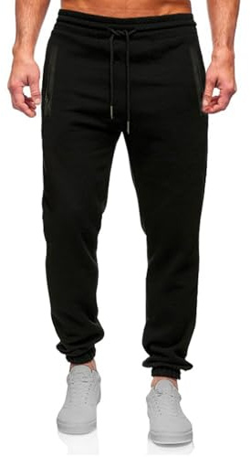 Vicyol S&D Pantalón de Chándal para Hombre. Pantalones Deportivos Largos. Parte Inferior de Chándal Elástico con Cordón Ajustable y Bolsillos con Cremallera.