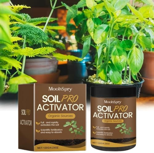 Activateur de sol, activateur de sol organique et engrais pour plantes, fleurs, amendements de sol, engrais pour plantes d'intérieur pour des fleurs saines et des plantes du sol (1 pièce)