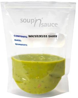 20 Lakeland Soup n Sauce Press Seal Freezer Bags 500ml – Heavy Duty Gusseted With Write On Panels