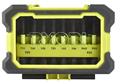 Ryobi RAK10MSDI Torque+ Impact 50mm Screwdriver Bit Set (10 Piece)
