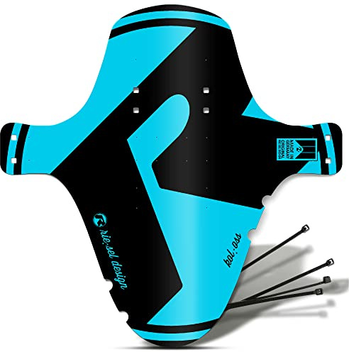 Riesel Design - 1x Mudguard - kol:OSS - XL MTB Schutzblech inkl. Kabelbinder/Stylischer MTB Schmutzfänger/Mountainbike Schutzblech als Spritzschutz für alle Radgrößen ab 26 Zoll