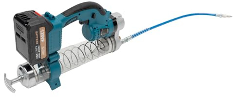 panfudongk Bomba de grasa de batería para boquillas de alta potencia con carcasa de nylon, motor de 560W, presión de 6000psi, manguera flexible, manual en alemán
