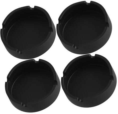 TOPBATHY 4pezzi Posacenere in Silicone Rotondo Contenitore Per Sigarette Accessorio Per Posacenere Decorativo Adatto Ufficio e Interni