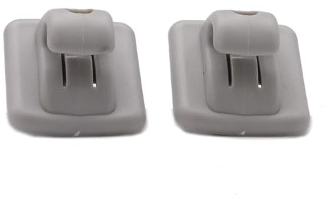 Vuzmode 2 clips interiores for visera solar, clip de sujeción, gancho de soporte, for 107 307 307CC 307SW 206 306, for Citroën C1 DS3 C5 Soporte para parasol de vehículo