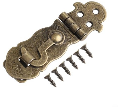 Chiusura in stile vintage per mobili in legno per valigie serratura scatola baule Hasp