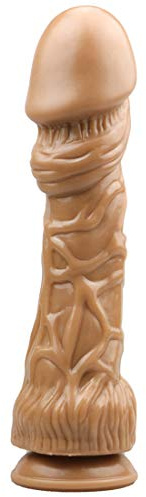 TRQOYTU Soft - Consolador Gigante De Gran Diámetro De 6 Cm, Juguete De Estimulación Del Punto G Para Mujer, Pene Bigboy, Consolador Realista Para Ti, Manos Libres, Color Marrón