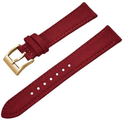 HYUOIND Leatehr Bracelet de montre en cuir à voile compatible avec ceinture Omega Cartier 18 mm, 20 mm, 22 mm Compatible avec bracelet en nylon Cordura