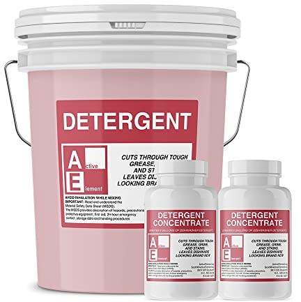 Active Element Commercial Dishwasher Detergent - Makes Twelve 5-Gallon Pails - Powerful Commercial Dish Soap - For High Temp Machine and Low Temp Dishwasher Detergent