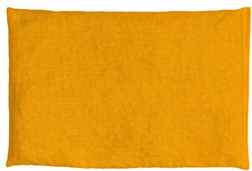 GIRAFFENLAND Rapssamenkissen 30 x 20 cm, mango - Als Wärmekissen & Kältekissen - Körnerkissen für Mikrowelle und Backofen - 30x20cm