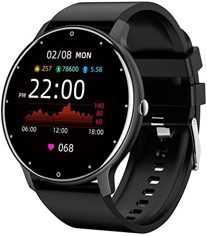 findtime Smart Watch for Android Phones iOS Phone Ultra Thin Smartwatch Heart Rate Monitor Fitness Tracker with Blood Pressure Pedometer Calorie Counter Watch for Women Men