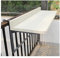 HDZNDH Balkontisch Klappbar, Balkongeländer Wetterfest, Outdoor Tisch, 5-Fach verstellbare Tischplattenhöhe, Balkon Möbel, für Balkon, Garten (Color : White, Size : 80 * 40cm)