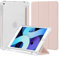 4UBonLife Case for iPad Mini 5 4 Generation 7.9 inch with Pencil Holder, Slim Lightweight Case Soft TPU Translucent Frosted Back Cover Shell for iPad Mini 4th 5th Gen, Pink