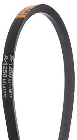 sourcing map A-1250 Trapezoidales Correas Transmisión Correa 1250mm Interior Circunferencia Goma para Potencia Transmisión