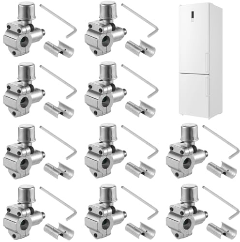 10 Pcs Bullet Piercing Valves, BPV-31 Piercing Valve for Refrigerators HVAC, Compatible with 1/4 Inch 5/16 Inch 3/8 Inch Outer Diameter Pipes, Replace for TJ90BPV31, AP4502525, BPV31D, GPV14, MPV31